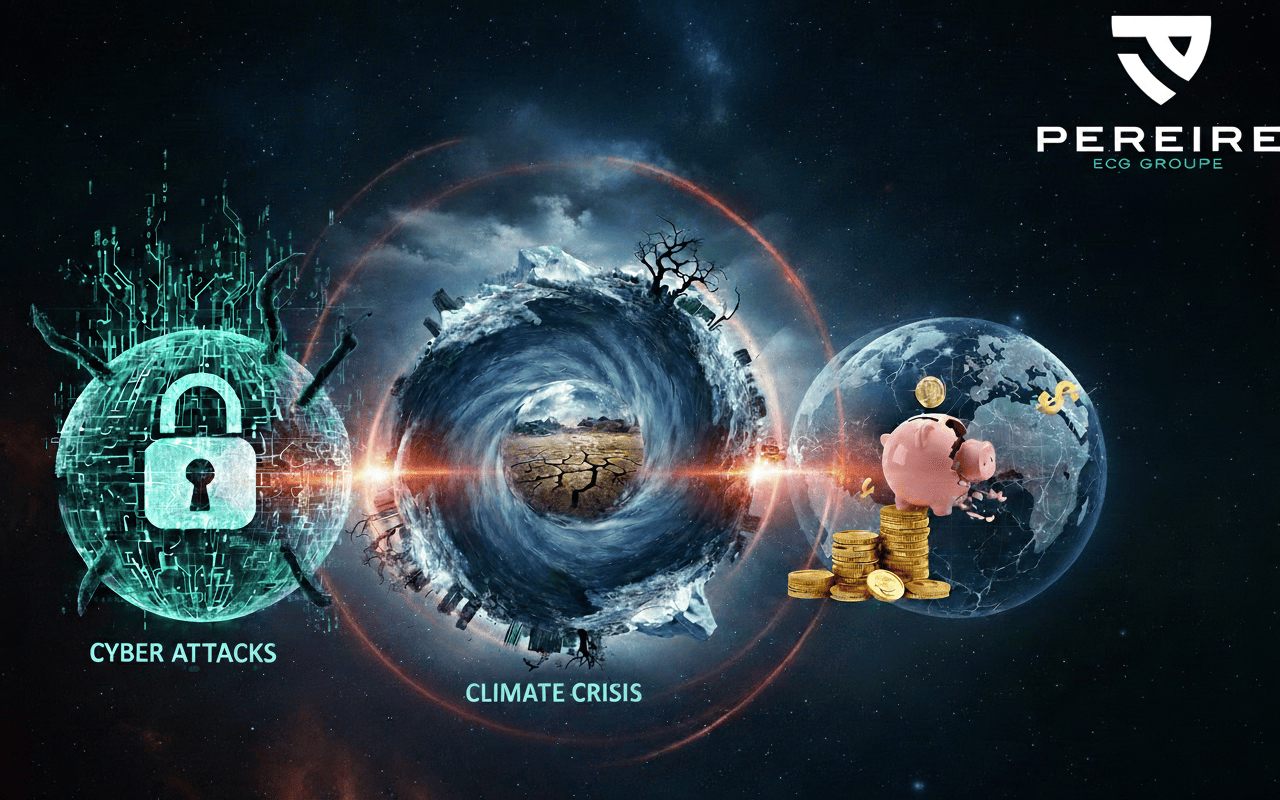 Cyberattaques - climat - instabilite economique les risques majeurs qui redessinent l assurance en 2026 - pereire.co - Pereire Assurances